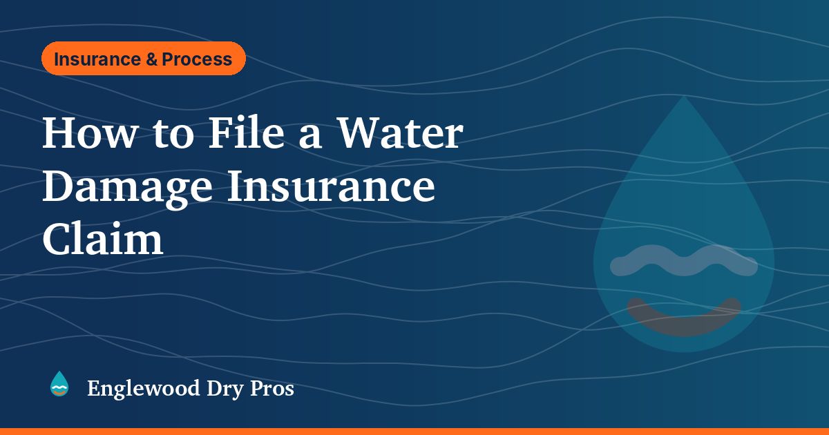Illustrated guide cover: how to file a water damage insurance claim